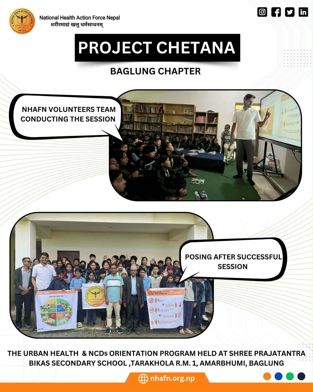  Project Chetana: An Urban Health Program & NCDs Orientation Program 