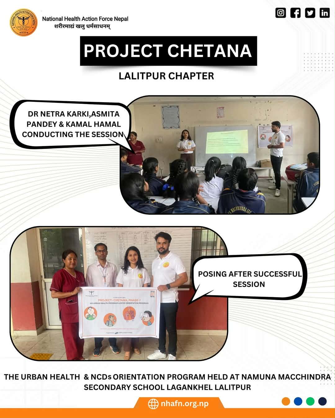  Project Chetana: An Urban Health Program & NCDs Orientation Program 