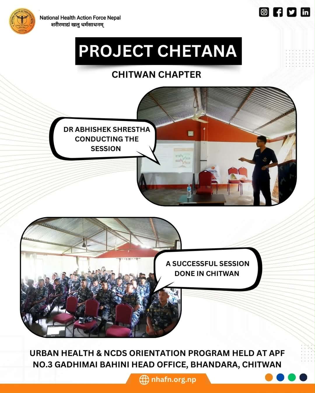  Project Chetana: An Urban Health Program & NCDs Orientation Program 